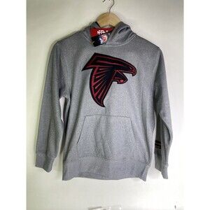 Atlanta Falcons Ultra Game NFL Gray Hoodie Sweatshirt Kids Boys Girls 10-12